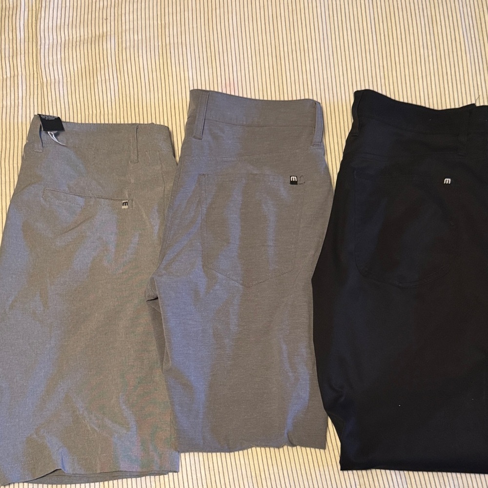 Men's Gray and Black Pants + Gray Shorts bundle